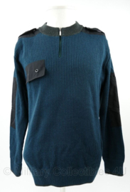 Nederlandse Half Zip Douane turtle neck trui met Brevet houder - lange mouw - maat XS tm. XL - origineel