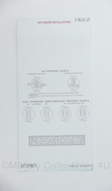 Royal Canadian Air Force Flight Information En Route Low Altitude Faroe & Shetland Isles UK(L)3 - 26,5 x 12,5 cm - origineel