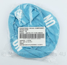Defensie M95 helmovertrek Overtrek Helm Composiet VN-blauw - NIEUW in de verpakking - zeldzaam - maat M - origineel