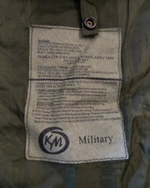 US Army en Korps Mariniers woodland Cold Weather parka met voering - maat XL - zo goed als nieuw - maker KM Military - origineel