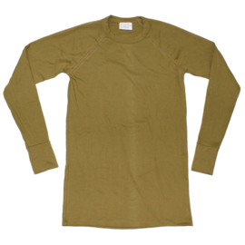 Ondershirt khaki - lange mouw - dikke uitvoering - meerdere maten - origineel