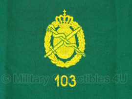 KL Nederlandse leger halsdoek groen - 103 Geneeskundig Bataljon - origineel
