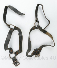 Vintage lederen riempjes voor sporen voor het paardrijden - 42 x 13 cm - origineel