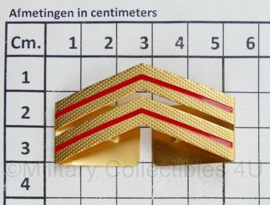 Nederlandse Brandweer Manschap epaulet insignes PAAR - 5 x 3 cm - origineel