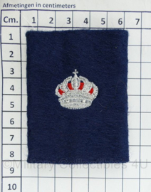 Belgische Gemeentepolitie epauletten PAAR Hulpagent - donkerblauw - 8 x 6 cm - origineel