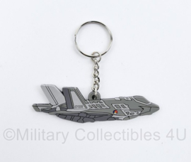 Defensie PVC 3D  sleutelhanger F35 Joint Starfighter Lightning 2- 8 x 2 cm - origineel