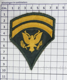 US Army "rang Specialist 6 "mouw emblemen paar  - 9,5 x 7 cm - origineel
