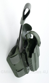 Safariland 7004-835 Glock 17, 22 GEN 1-5 BBL 4.5'' RIGHT Hand holster met ML ACC Fork en Drop Holster SET - GROEN - nieuw in verpakking - origineel