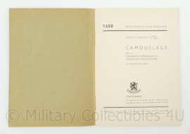 KL voorschrift camouflage deel 1 en 2 1949/1950 - 17 x 12 cm - origineel