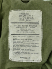 US Army M65 parka groen - maker Alpha Industries - XXLarge Regular - origineel