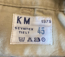 Koninklijke Marine Korps mariniers khaki overhemd en broek set - maat 39 overhemd en maat 45 broek - origineel