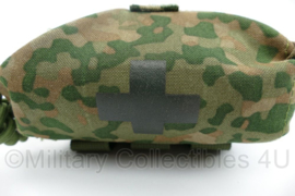 Defensie NFP Multi camo Opbouwtas Persoonlijk GNK IFAK geneeskundige dienst tas met inhoud - gebruikt - 18 x 14 x 6 cm - origineel