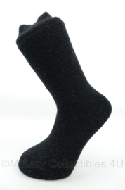 Defensie winter sokken koudweer zwart - maat 40 - gedragen - origineel