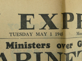 Daily Express krant - May 1, 1945 - origineel