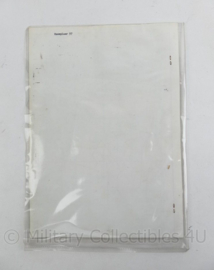 Defensie topografische kaart oefenterrein Hoogerheide - 31 x 22 cm -  origineel