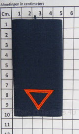 KLu Luchtmacht epauletten rang Soldaat der 3e klasse Opleidingen - per paar - afmeting 5 x 9,5 cm -  origineel