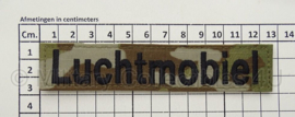 "Luchtmobiel" LUMBL OCP multicamo branch tape/naamlint met klittenband - nieuw gemaakt
