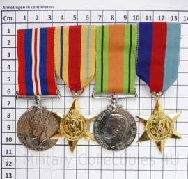 WO2 Britse medaille set - 13 x 10½ cm - origineel
