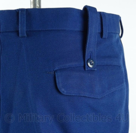 KMAR Marechaussee DT broek 1997 - 100% wol - blauw met donkerblauwe dunne bies - maat 94 x 90 cm. - origineel