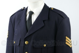 Donkerblauwe Nederlandse Brandweer tuniek uniform jas  Hoofdbrandwacht - maat 29 = maat 50  - origineel