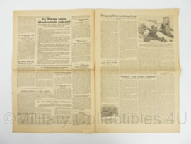 WO2 Duitse krant 8 Uhr Blatt 4 februari 1944 - 47 x 32 cm - origineel