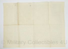 WW2 British War Office map 1944 Central Europe Minden - 88 x 64,5 cm - origineel