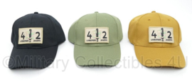 42e Pantserinfanteriebataljon Regiment Limburgse Jagers baseball cap met velcro embleem - Groen, Coyote of Zwart