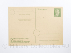 WO2 Duitse Postkarte den Fuhrer kennt nur Kampf - ongebruikt - 15 x 10,5 cm - origineel