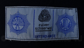 Nederlands Gemeentepolitie lange mantel - donkerblauw met dubbele rij knopen - maat 48 - origineel