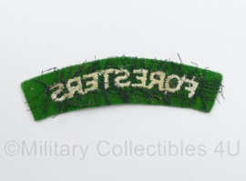Britse leger Foresters shoulder title - 8 x 2,5 cm - origineel