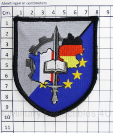 Duits Franse leger samenwerking embleem  Des Mecaniciens - met klittenband -  10 x 8 cm - origineel