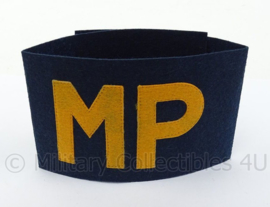 Armband MP - Military Police USAAF Army Air Force- donkerblauw met gele letters