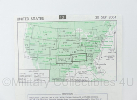 United States Flight Information IFR Enroute Low Altitude Map L13 L14 Dallas Memphis 2004 - 25 x 13 cm - origineel