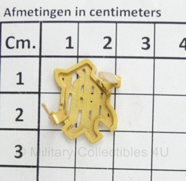 SSLAH Leibstandarte SS Adolf Hitler  metalen schouder cypher set - 2 stuks - goudkleurig