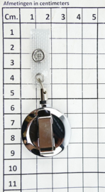 Defensie BEVO transport of aan en afvoertroepen ID houder met trekkoord - 9 x 3 cm - origineel