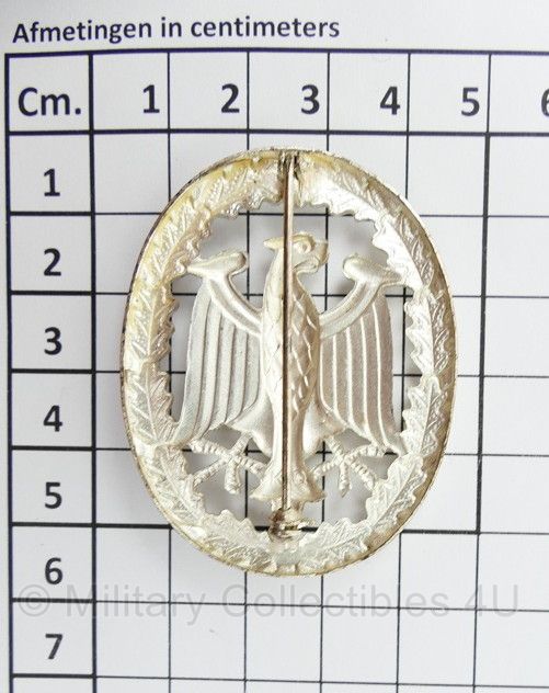 Medaille Bundeswehr Leistungabzeichen im Silber - 4½ x 5½ cm - origineel