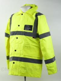 Britse politie parka MET warm ondervest UK Border Agency - geel reflecterend - maat Small tm. XL  - origineel