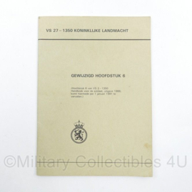 Koninklijke Landmacht VS 27-1350 voorschrift KL 1991 - gewijzigd hoofdstuk 6
