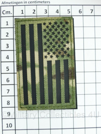 Amerikaanse leger infrarood patch - multicam - met klittenband - Amerikaanse vlag - 5 x 8 cm