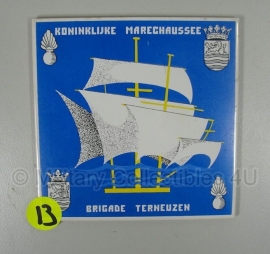 Tegel Koninklijke Marechaussee - Kmar Brigade Terneuzen - origineel Nr. 13