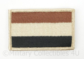 NL Vlag stof DESERT  - met klittenband -afmeting 8 x 5 cm.