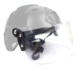 Helmvisier met bevestiging voor MICH FAST helm (zonder helm)