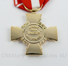 Franse medaille  Croix de la Valeur Militaire - 9 x 4 cm -  origineel