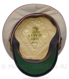Oostenrijkse Gendarmerie pet met eenheid insigne - wit/grijs - maat 56 - Origineel