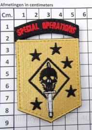 US Special Operations embleem met klittenband - afmeting 5 x 9 cm