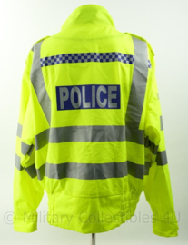 Britse Politie lightweight jacket High Visability met portofoon houders - nieuw met epauletten en met nr van agent - Large Regular - origineel