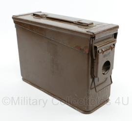 Britse leger 7.62mm MXD Linked kist voor patronen - met originele opdruk! - 27,5 x 9,5 x 19 cm - origineel