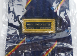 British Parachutist Regiment stropdas donkerblauw met rood/gele strepen - nieuw in de verpakking - origineel