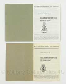 KL Landmacht Reglement boekjes - VS 27/3103 - Reglement betreffende de Krijgstucht - afmeting 10 x 14 cm - origineel