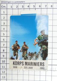 KMARNS Korps Mariniers 1665 -  1990 325 jaar sticker - 11 x 7 cm - origineel